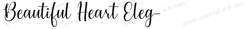 Beautiful Heart Eleg字体转换